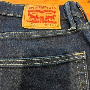 Levis Jeans Dark Blue 502 - 34x32